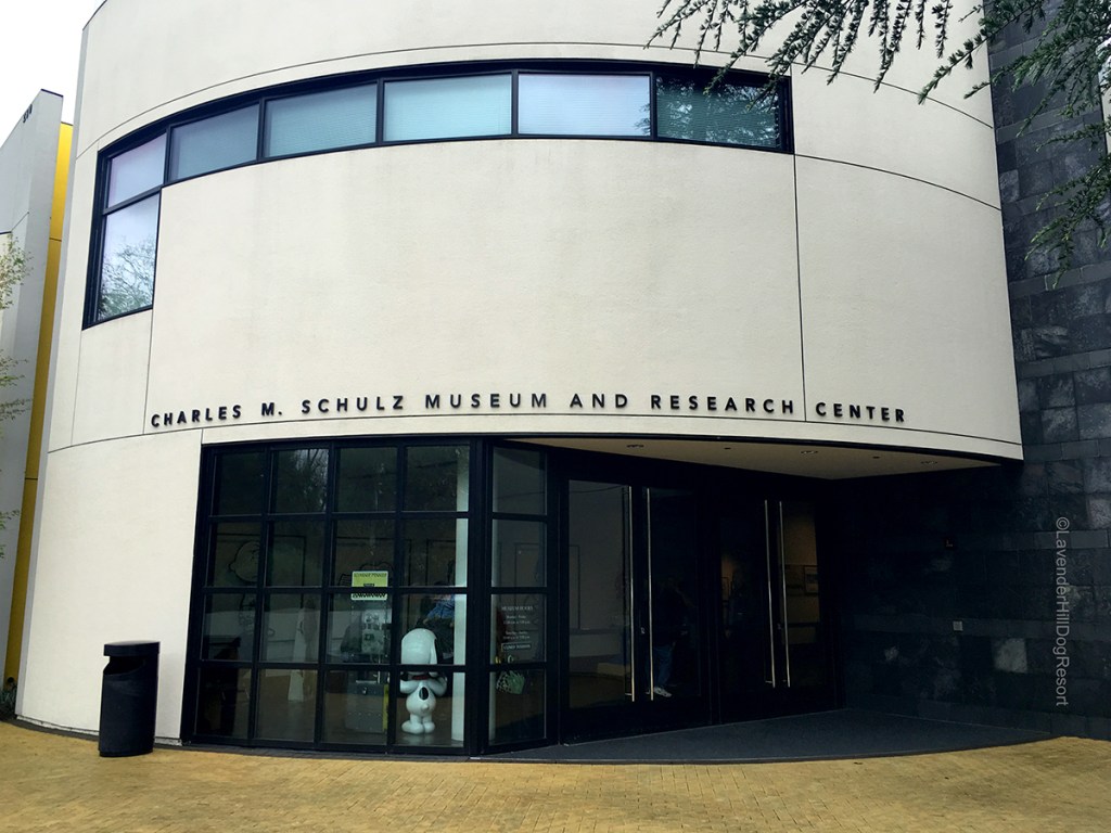 Exterior of the Charles M. Schulz Museum.